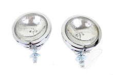 Load image into Gallery viewer, 4-1/2 inch Fluted Lens Spotlamp Set with 6 Volt Bulb