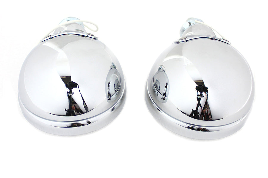4-1/2 inch Fluted Lens Spotlamp Set with 6 Volt Bulb