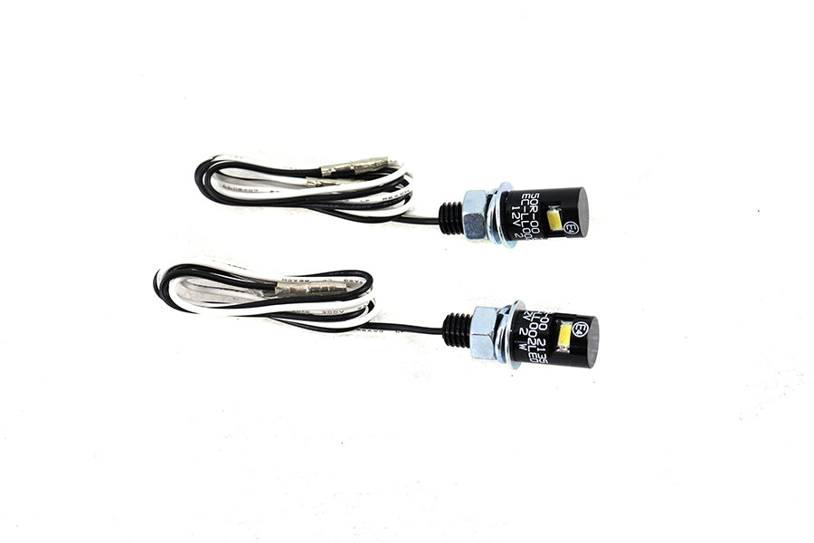 Black Burdett License Plate Bolt Set with LED