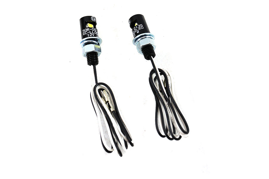 Black Burdett License Plate Bolt Set with LED