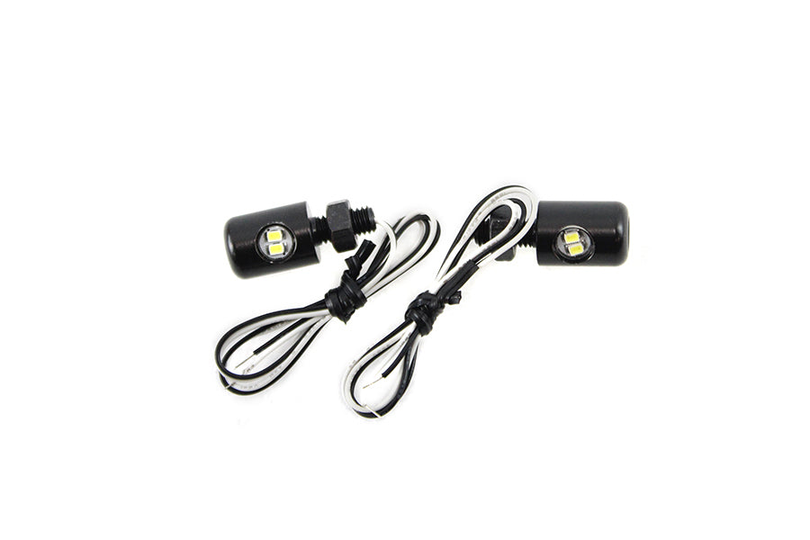 Black Hagler License Plate Bolt Set with LED