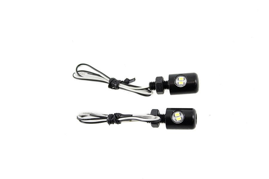 Black Hagler License Plate Bolt Set with LED