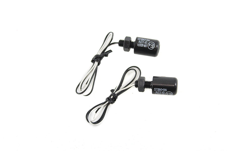 Black Hagler License Plate Bolt Set with LED