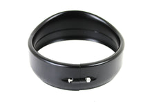 Load image into Gallery viewer, 5-3/4 inch Visor Style Headlamp Trim Ring Black