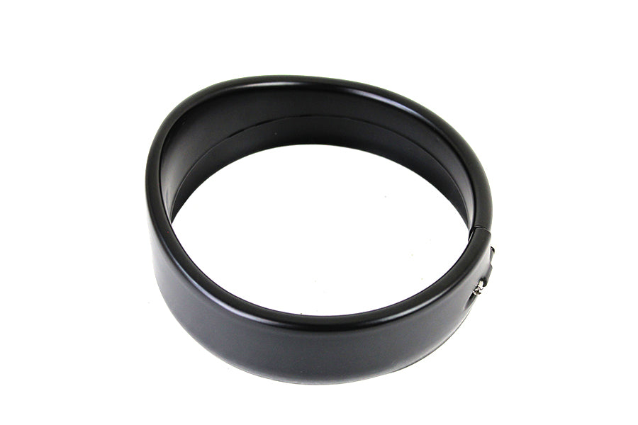 5-3/4 inch Visor Style Headlamp Trim Ring Black