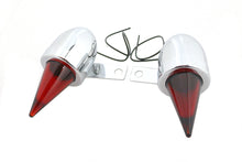 Load image into Gallery viewer, Torpedo Bullet Lamp Set Chrome with Brackets
