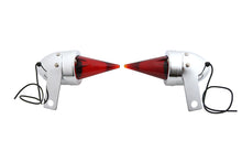 Load image into Gallery viewer, Torpedo Bullet Lamp Set Chrome with Brackets