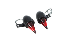 Load image into Gallery viewer, Torpedo Bullet Lamp Set Black with Brackets
