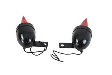 Load image into Gallery viewer, Torpedo Bullet Lamp Set Black with Brackets