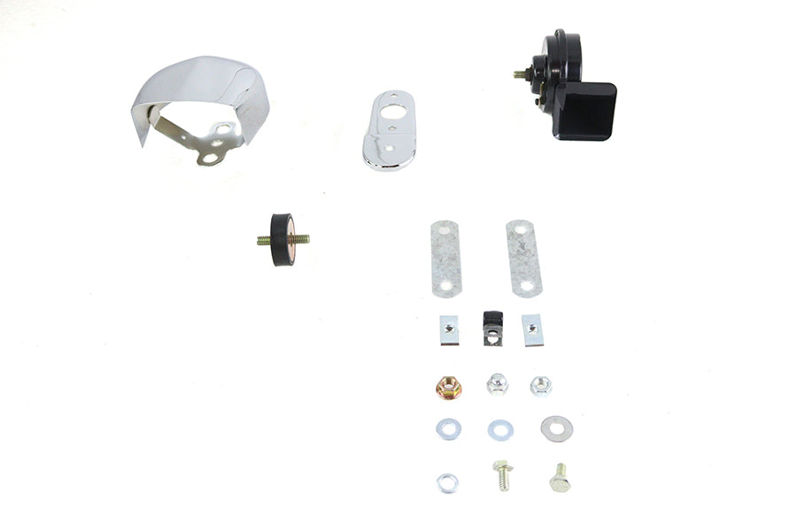 Softail Horn Kit with Chrome Cover