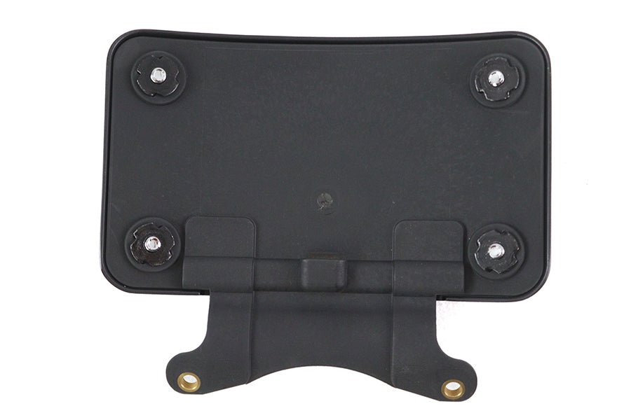 Curved License Plate Frame Black