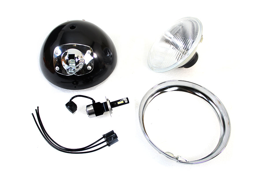 7 inch 12 Volt LED Headlamp Black