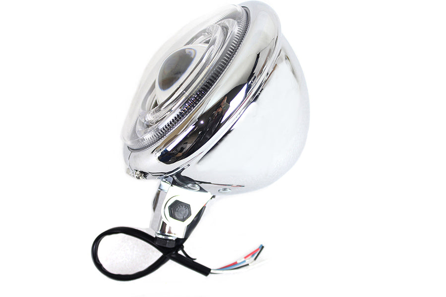 5-3/4 inch Bates Style LED Headlamp Chrome
