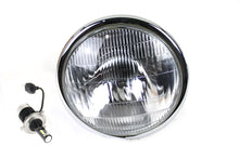 Load image into Gallery viewer, 6-1/2 inch Spring Fork H-4/LED Headlamp Unit Black