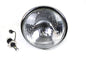 6-1/2 inch Spring Fork H-4/LED Headlamp Unit Black
