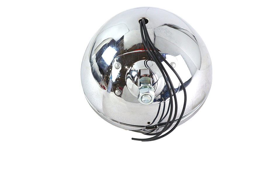 7 inch Cycle Beam 6 Volt Assembly Chrome