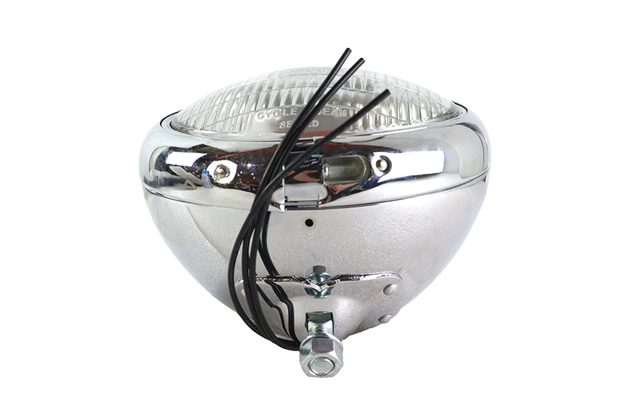 7 inch Cycle Beam 6 Volt Assembly Chrome