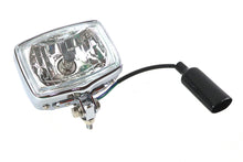 Load image into Gallery viewer, 12 Volt Chopper Rectangular Headlamp Chrome