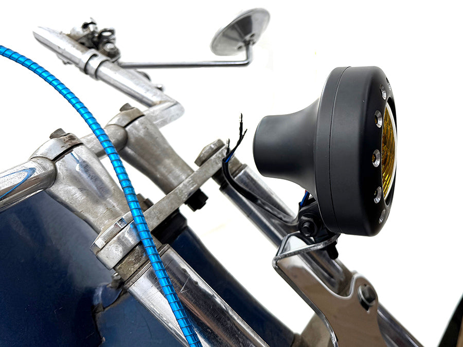 4 inch Retro Headlamp Black