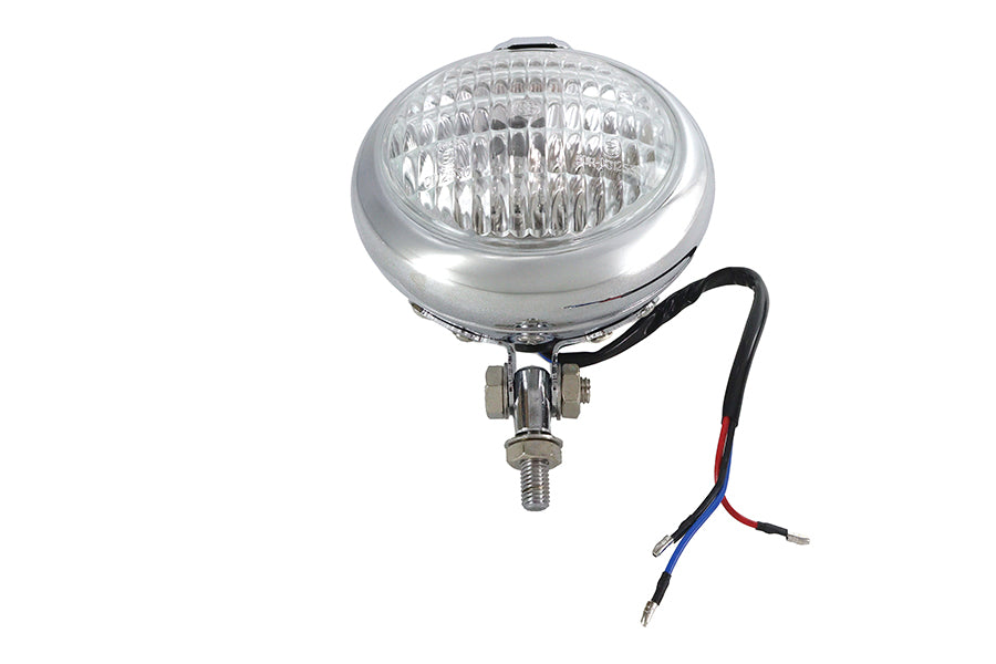 4-1/2 inch Bates Style Headlamp Chrome