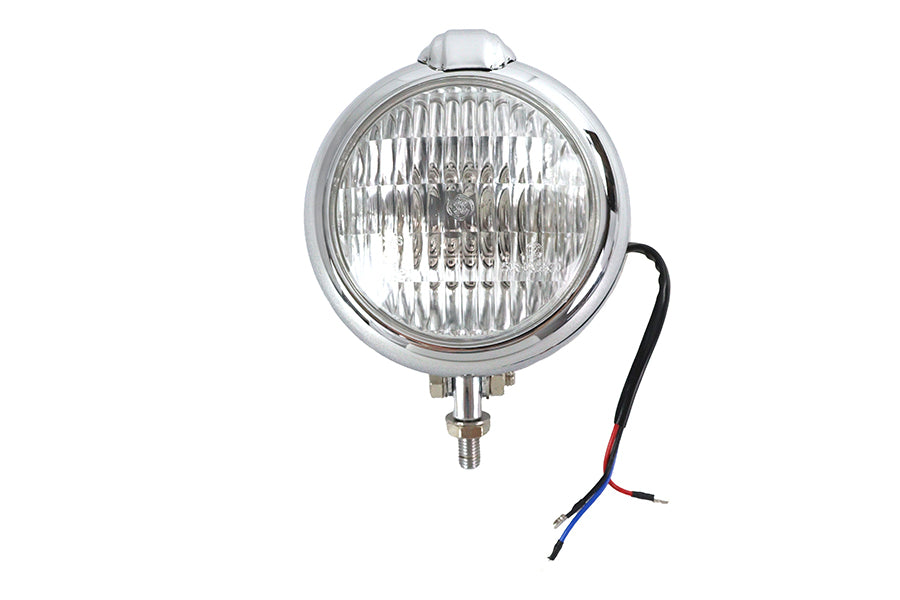 4-1/2 inch Bates Style Headlamp Chrome