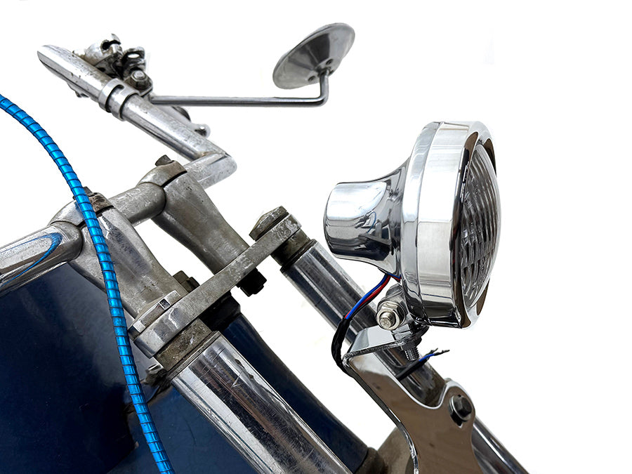 4 inch Retro Headlamp Polished