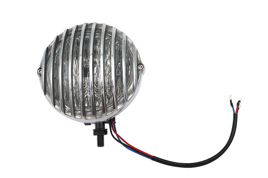 4-1/2 inch Pirate Headlamp Black with Aluminum Grill