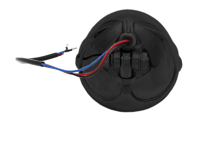 4-1/2 inch Pirate Headlamp Black with Aluminum Grill