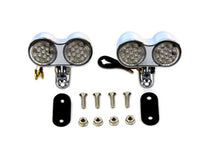 Load image into Gallery viewer, Chrome Oval Tail Lamp Assembly Red and Amber LED