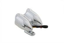 Load image into Gallery viewer, Chrome Oval Tail Lamp Assembly Red LED