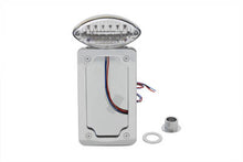 Load image into Gallery viewer, Chrome LED Vertical Tail Lamp Assembly Flat Mounting Type