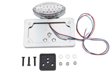 Load image into Gallery viewer, Chrome Billet Fender Mount LED Tail Lamp with Clear Lens
