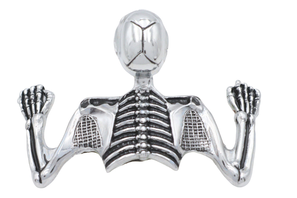 Skull Style Ornament Chrome