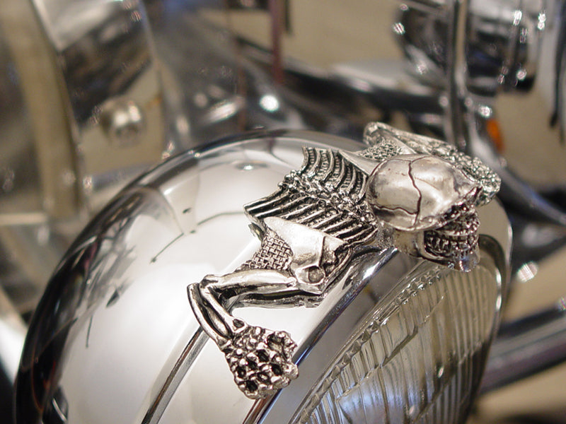 Skull Style Ornament Chrome