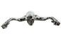 7 inch Headlamp Visor Ornament Skull Type Chrome