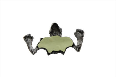 7 inch Headlamp Visor Ornament Skull Type Chrome
