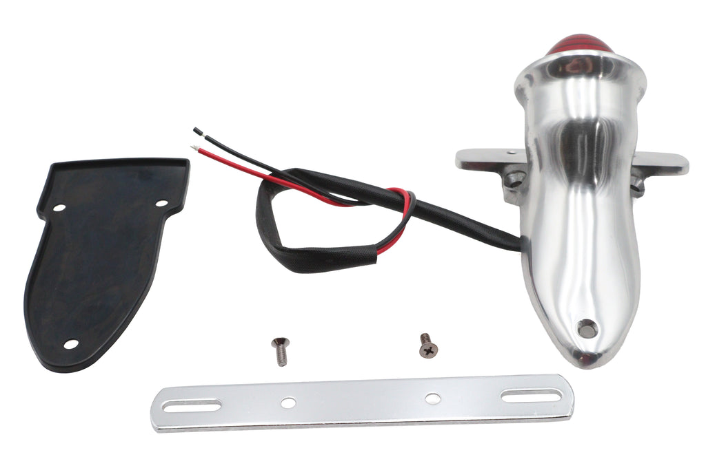 Bates Bobber Tail Lamp Assembly Polished Alloy