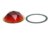 Load image into Gallery viewer, Faceted Round Tail Lamp Lens Red