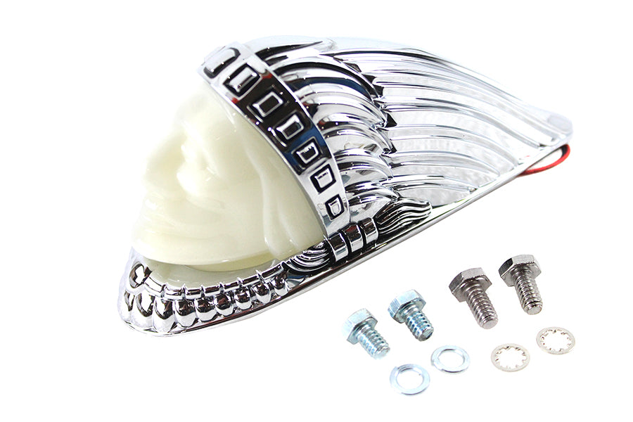 Indian Face Front Fender Lamp Chrome