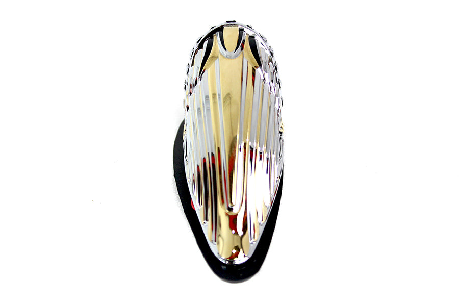 Indian Face Front Fender Lamp Gold and Chrome