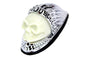 Skull Head Front Fender Lamp Chrome