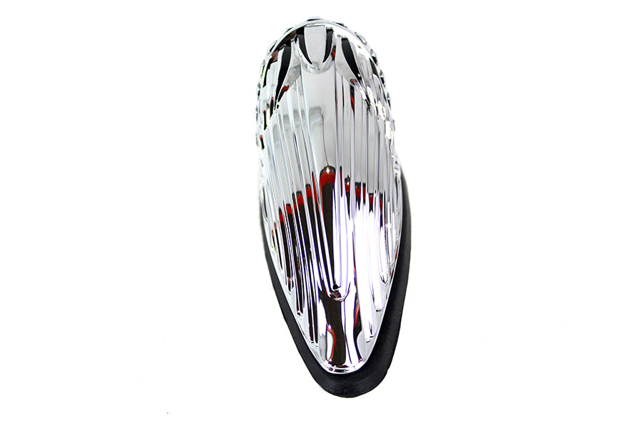Skull Head Front Fender Lamp Chrome