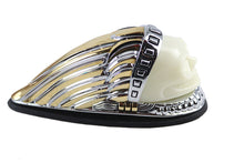 Load image into Gallery viewer, Skull Head Front Fender Lamp Gold and Chrome