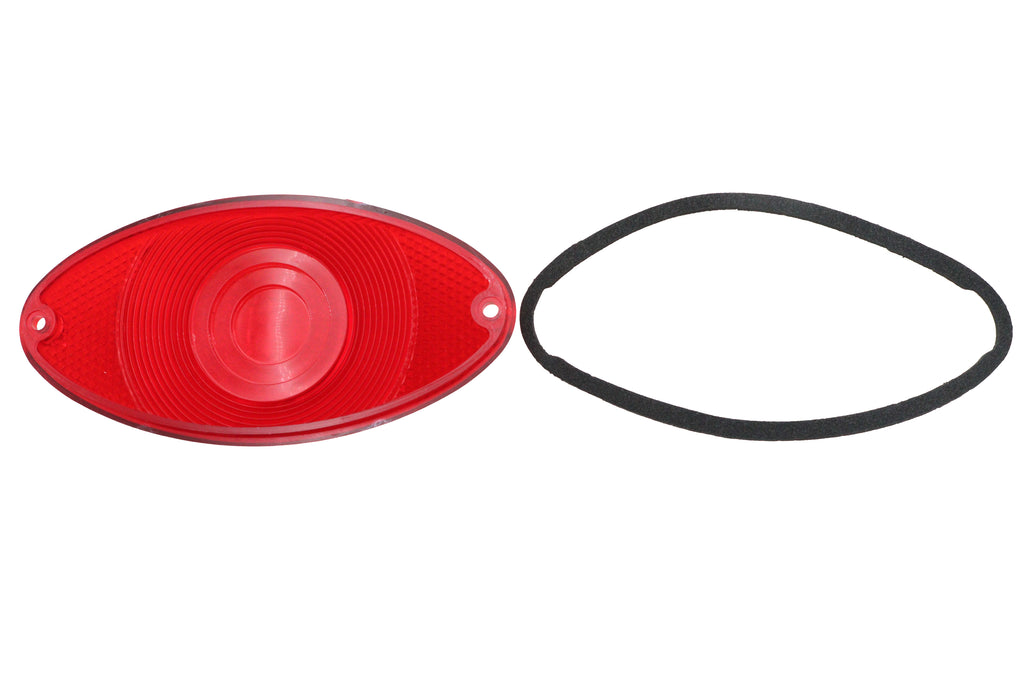 Tail Lamp Lens Cateye Style Red Chrome
