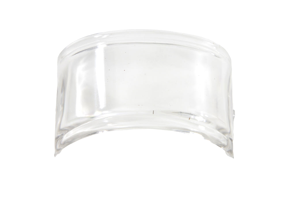 Tail Lamp Lens Top Beehive Style Plastic Clear