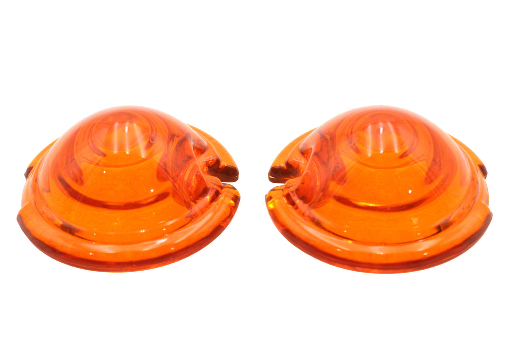 Replica Marker Lamp Lens Glass Bullet Style Amber