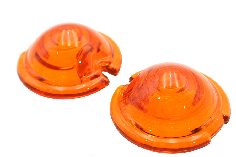 Replica Marker Lamp Lens Glass Bullet Style Amber