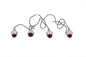 Bullet Style Krommet Marker Lamp Stud Red