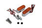 Chrome Marker Lamp Set with Amber Lens
