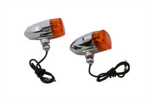 Load image into Gallery viewer, Chrome Snake Eye Marker Lamp Set Amber